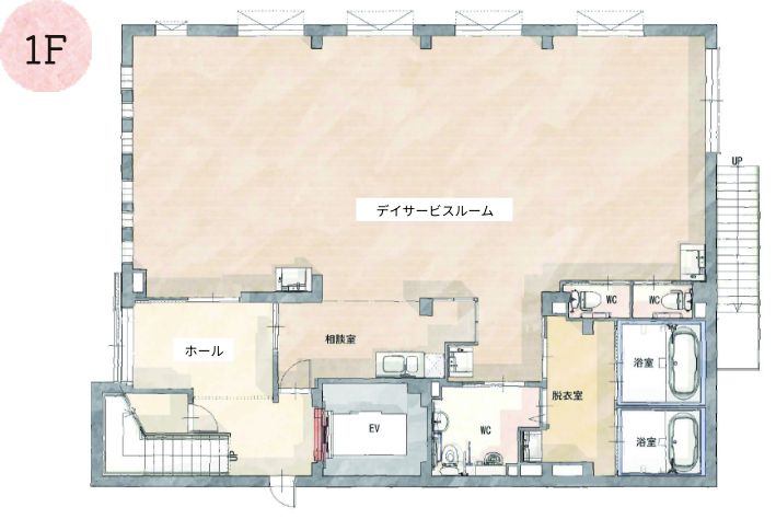 NACケアサポート 1階間取り図